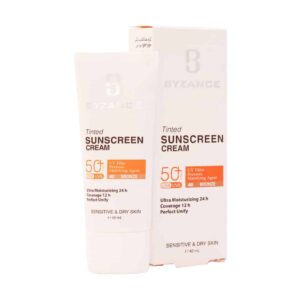 ضدآفتاب کرم پودری SPF+50 پوست خشک و حساس بیزانس (فلوئیدی)