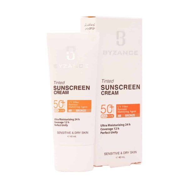 ضدآفتاب کرم پودری SPF+50 پوست خشک و حساس بیزانس (فلوئیدی) - Image 1