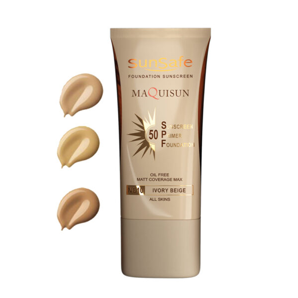 ضد آفتاب کرم پودری و پرایمری مکیسان SPF 50 سان سیف - Image 1