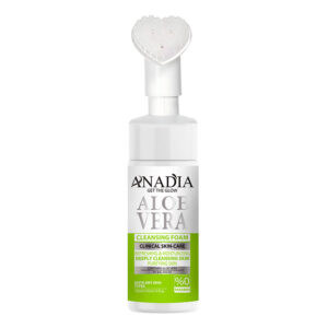 فوم شستشوی صورت براش دار aloe vera (پوست خشک) آنادیا