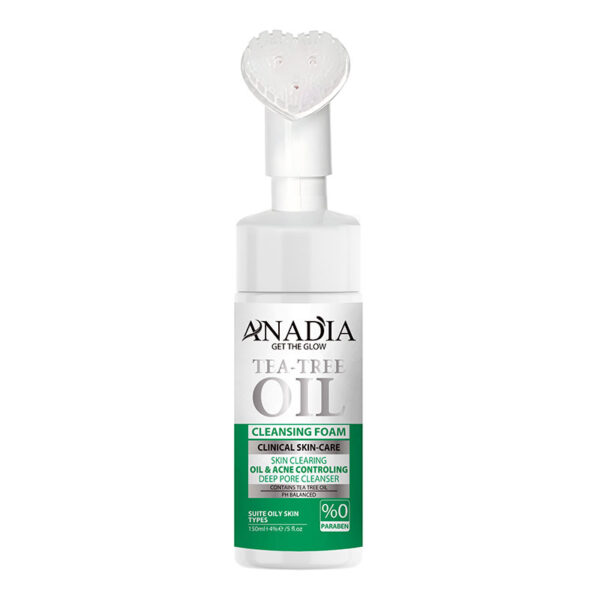 فوم شستشوی صورت براش دار tree oil (پوست چرب) آنادیا - Image 1