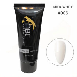 پلی ژل کاشت ناخن شیری 60 گرم ان بی آی NBI