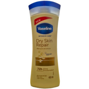 لوسیون بدن نرم و ترمیم کننده مدل Dry Skin Repair مناسب پوست های خیلی خشک حجم 400میل وازلین