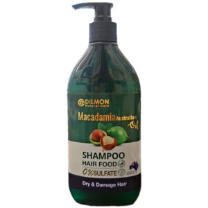 شامپو بدون سولفات ماکادمیا موی خشک و آسیب دیده دیلمون حجم 385ml