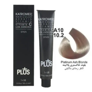 رنگ مو کاترومر سری خاکستری A10 - 10.2 بلوند خاکستری پلاتینه