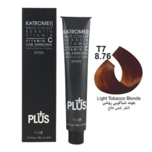 رنگ مو کاترومر T7 - 8.76 بلوند تنباکویی روشن