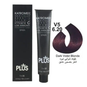 رنگ مو کاترومر V5 - 6.20 بلوند شرابی تیره