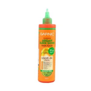 کرم مو بدون آبکشی و بدون سولفات گارنیک مدل Argan Sleek Shine مناسب موهای خشک 300 میلی لیتر